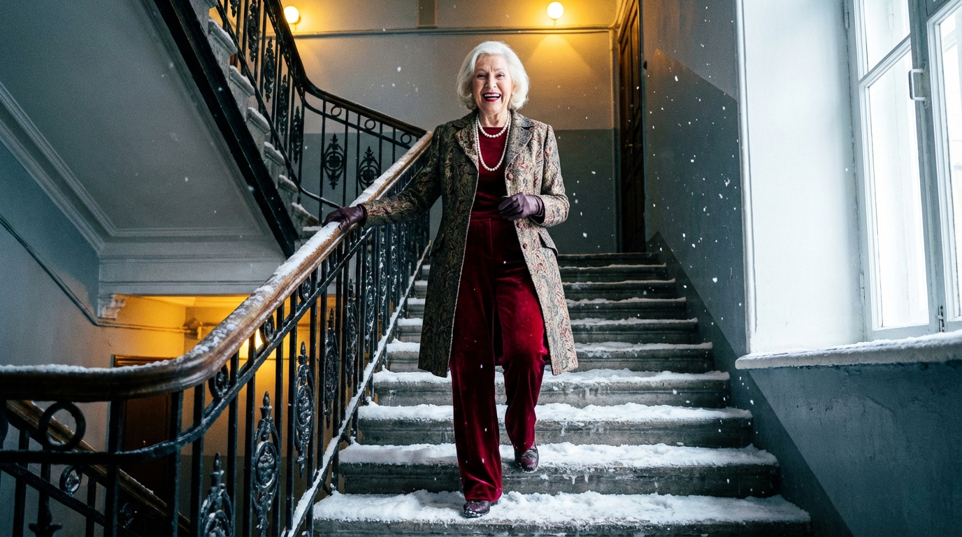 la înmormântarea bătrânei din vecini, doar noi am fost prezenți. fiica mea îi mărturisea iubirea în vizitele ei calde și pline de compasiune.