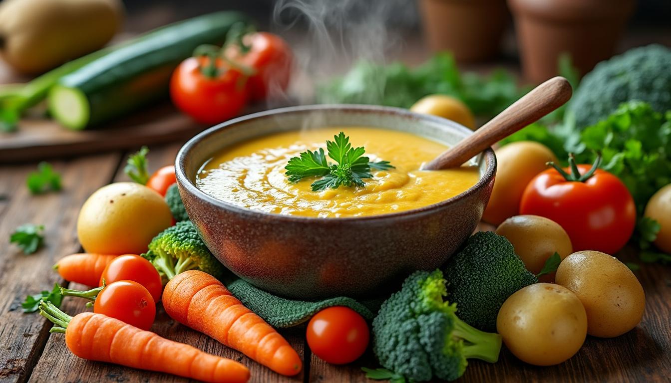 învață cum să prepari o supă cremă de legume delicioasă și sănătoasă, perfectă pentru orice sezon. rețeta noastră simplă și rapidă îți garantează o masă nutritivă și gustoasă.