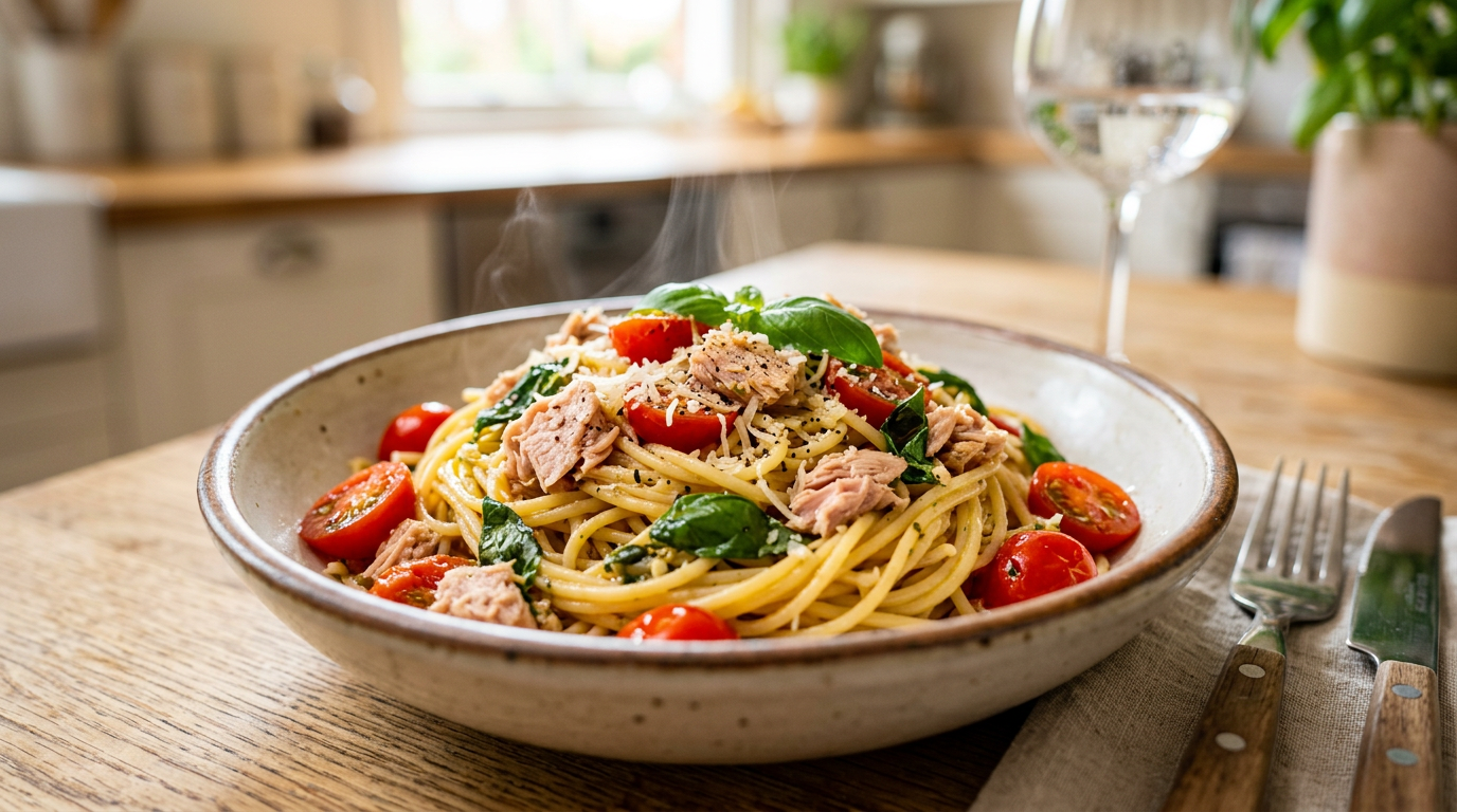 descoperă rețeta ușoară și rapidă pentru paste cu ton delicioase, perfecte pentru o masă savuroasă în câteva minute.