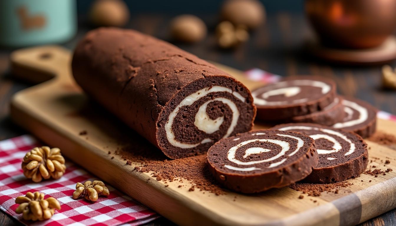 descoperă rețeta simplă și delicioasă de salam de biscuiți, desertul perfect pentru orice ocazie. ușor de pregătit și irezistibil de gustos!