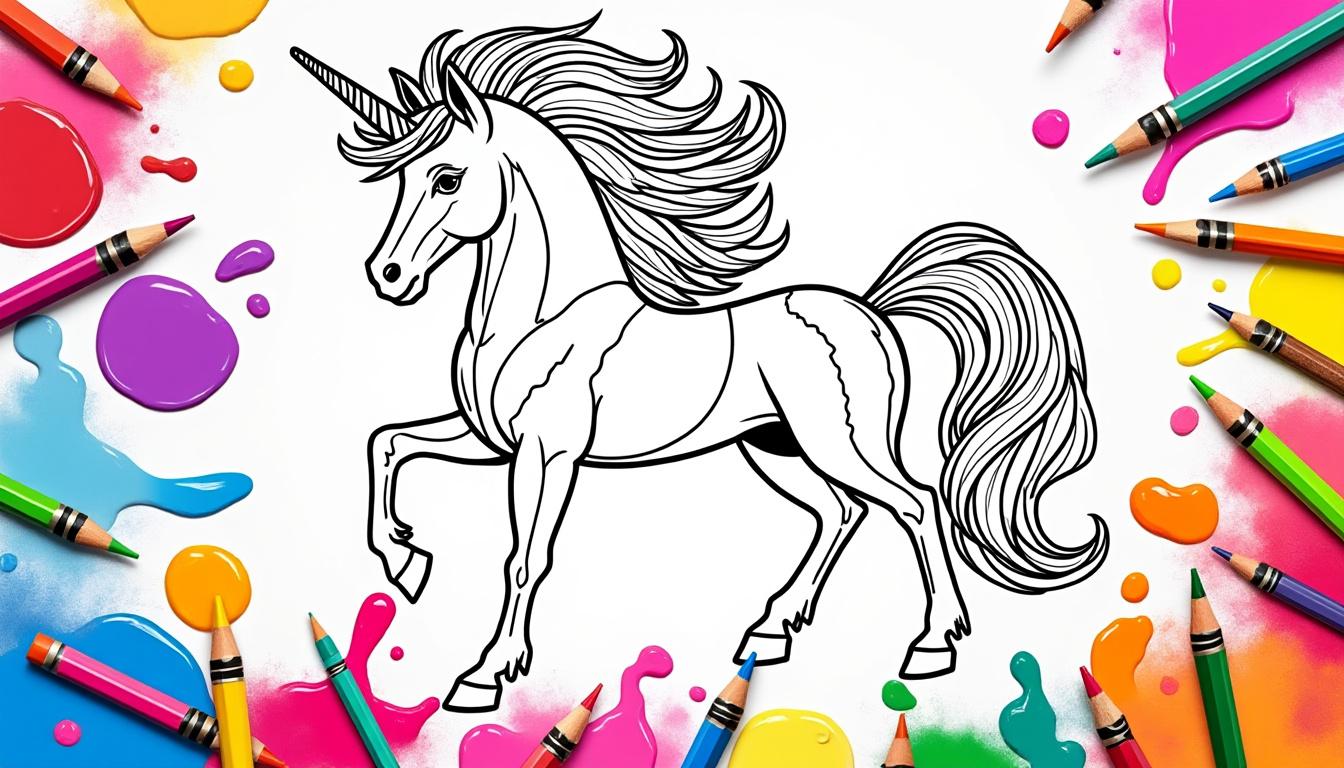 descoperă cum să colorezi unicornul pentru a stimula creativitatea și imaginația copiilor, oferindu-le o activitate distractivă și educativă.