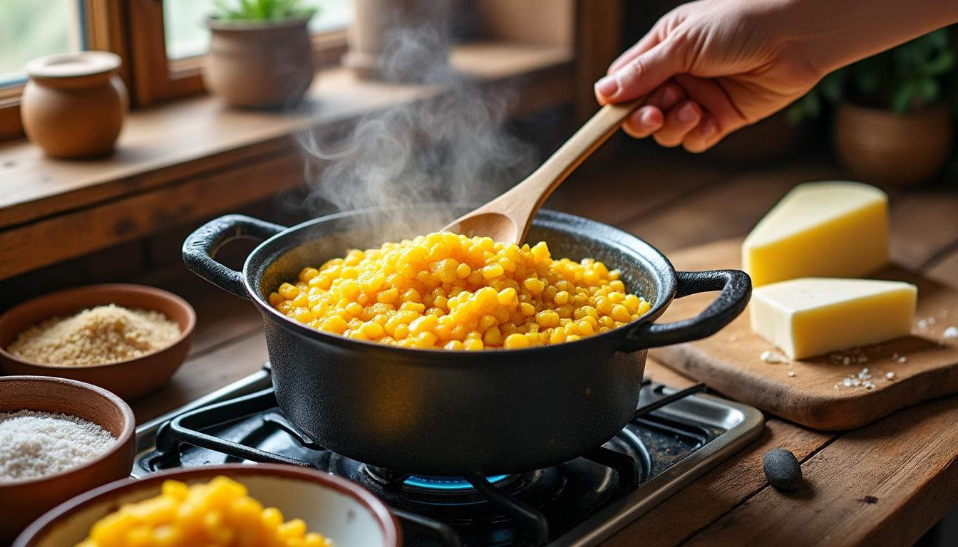 învață să prepari mamaliga tradițională autentică la tine acasă cu rețeta noastră simplă și sfaturile utile pentru un gust desăvârșit.