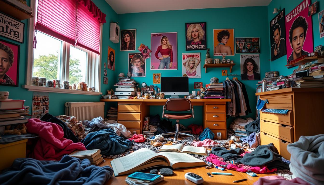 descoperă dacă haosul din camera adolescentului este un pas normal în dezvoltare sau un semnal de alarmă care necesită atenție pentru bunăstarea lor.