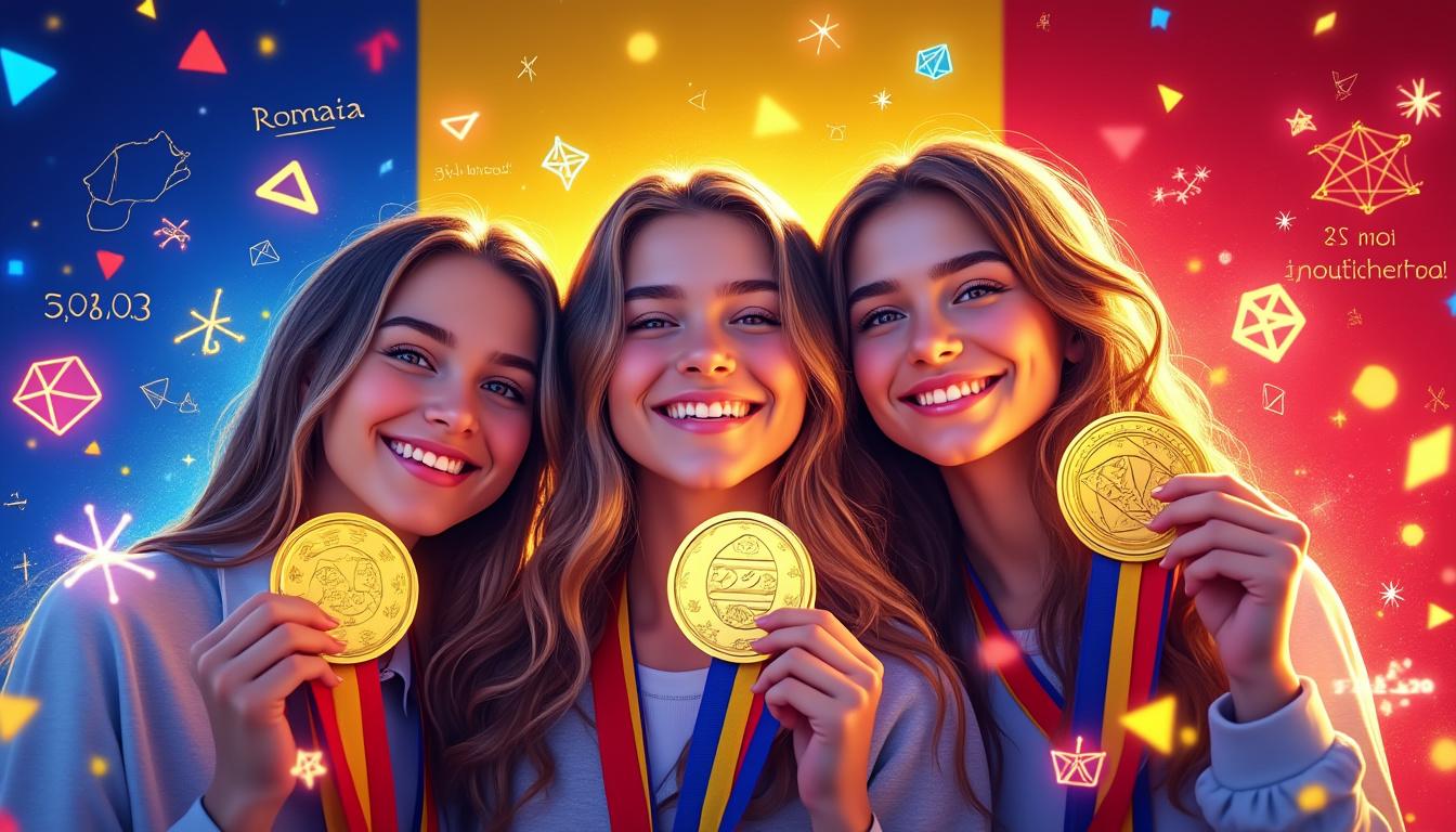 românia a obținut un succes remarcabil la olimpiada europeană de matematică pentru fete, câștigând trei medalii de aur și demonstrând excelența echipei naționale.