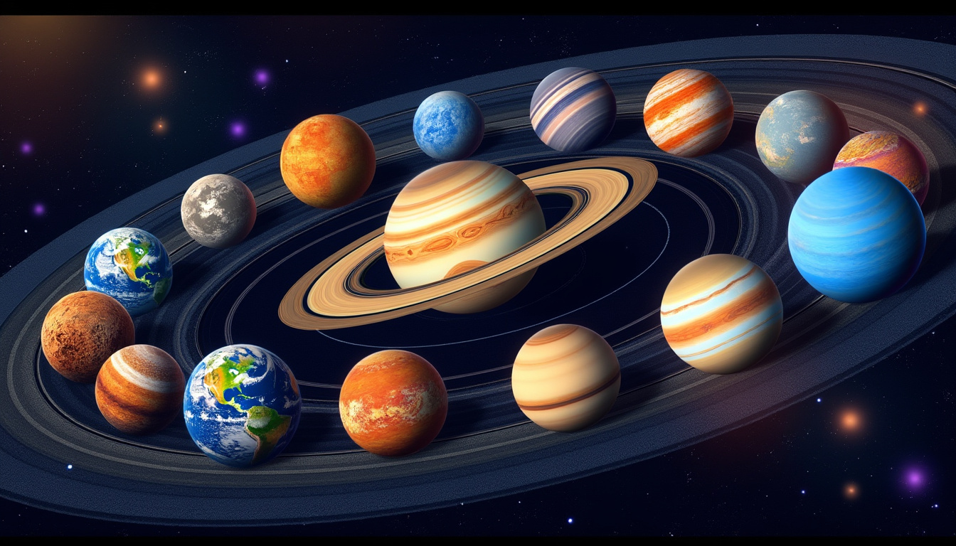 explorează misterele uimitoare ale planetelor din sistemul nostru solar și află informații captivante despre fiecare dintre ele.